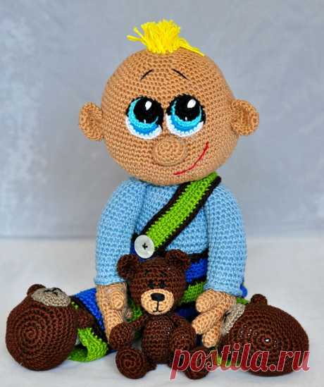 Häkelanleitung, DIY - Baby Justin (43 cm) - Ebook, PDF
