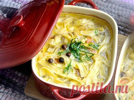 Домашняя лапша в горшочке — MOJAKUHNJA.ru