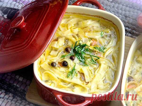 Домашняя лапша в горшочке — MOJAKUHNJA.ru