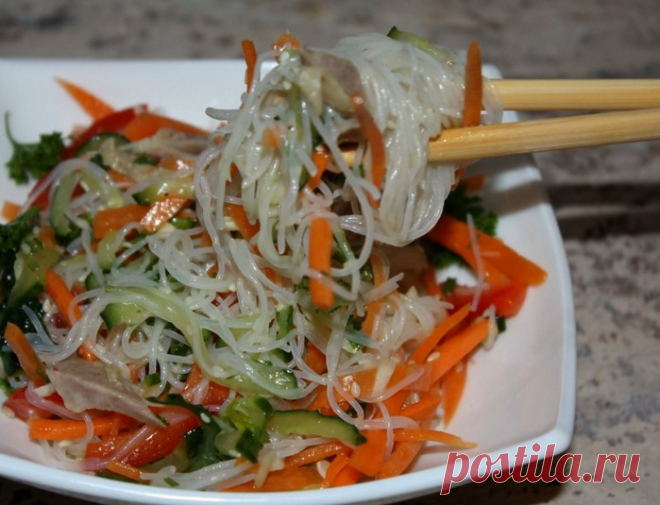 Фунчоза по-корейски (Чапхэ).
