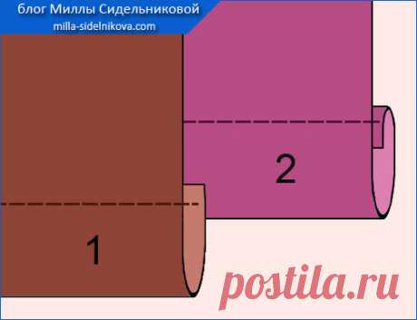 Подгибка низа. Шов в подгибку с открытым срезом. Варианты. Схема. Фото | Блог Миллы Сидельниковой