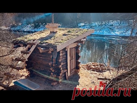 Баня из валежника. 24 дня в лесу. По вопросам рекламной интеграции в ролик и консультации на тему строительства дома, бани и т.д. обращаться с запросом на почту stsfrolov@gmail.com
