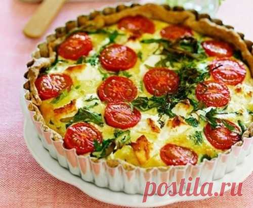 Заливной пирог с семгой и сыром