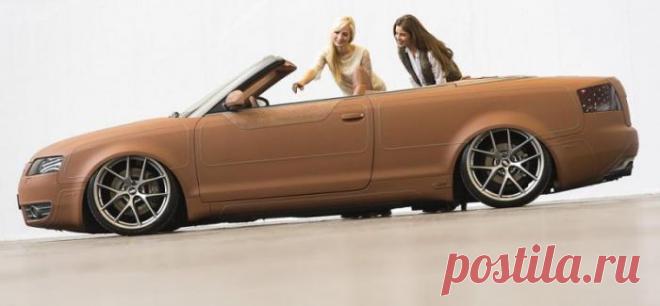 Audi S4 Cabrio в кожаном одеянии (18 фото) | Чёрт побери