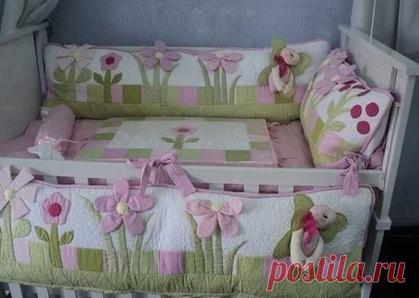 Как сшить бортик для детской кроватки.