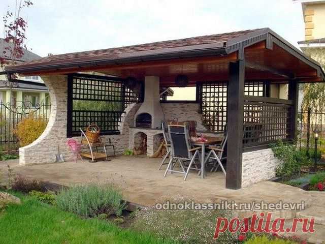 Красивые и необычные беседки для дачи.
