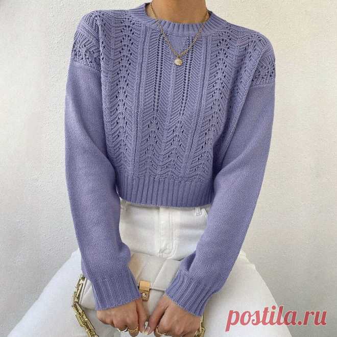Изящные рельефы и стильный ажур: 11 новых моделей для вязания спицами + схемы узоров | Вяжем вместе! | Дзен