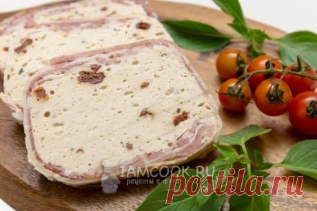 Куриный террин с вялеными помидорами, рецепт с фото