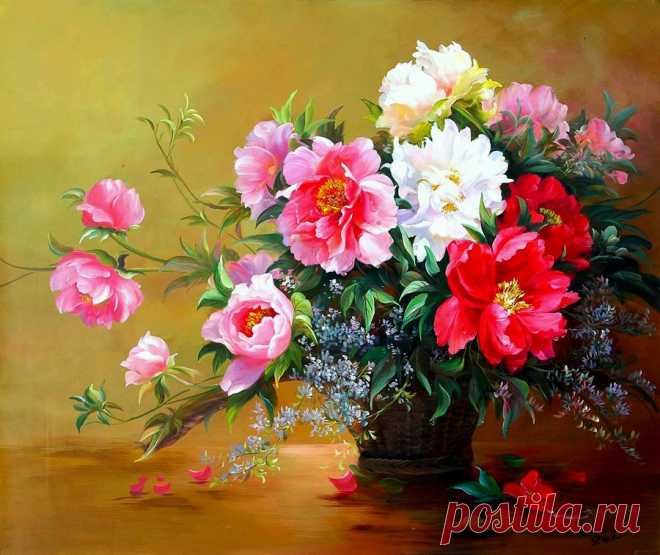 ЦВЕТЫ В ЖИВОПИСИ СОВРЕМЕННЫХ ХУДОЖНИКОВ.