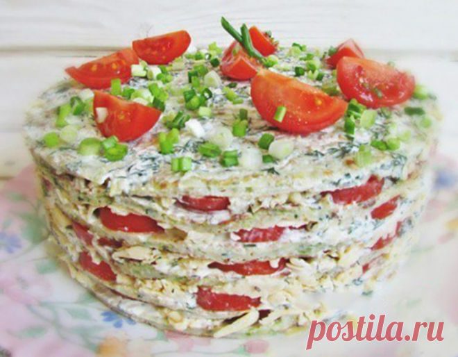 Купила на рынке кабачки, помидоры и сыр… Такого вкусного закусочного торта я еще не ела! - Советы и Рецепты