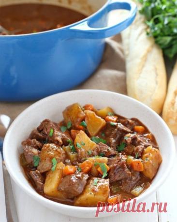 ​Тушёная говядина с овощами
