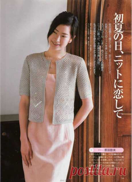 ЖАКЕТИК С ПАЙЕТКАМИ КРЮЧКОМ