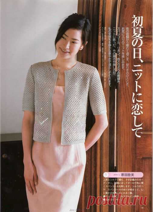 ЖАКЕТИК С ПАЙЕТКАМИ КРЮЧКОМ