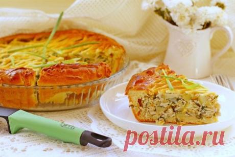 Пирог с курицей и картофелем - Леди Mail.Ru