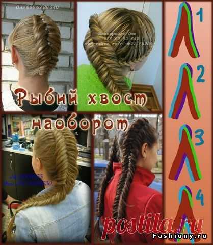 Подборка мк по плетению различных видов косичек со схемами / прически со схемой