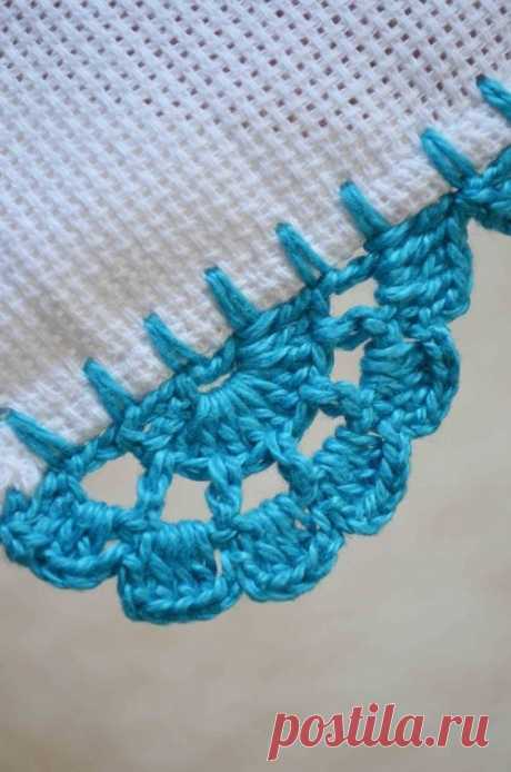 Outstanding Cross Stitch table clothes patterns with Beautiful Tarkashi crochet Side Edges
