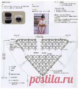 Романтичная шаль |  Шали, палантины и шарфы