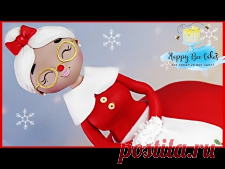 Mrs Claus doll cake! | Christmas cakes | Doll cakes 🎅