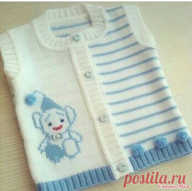 детские жилеты для вдохновения - Вязание - Страна Мам