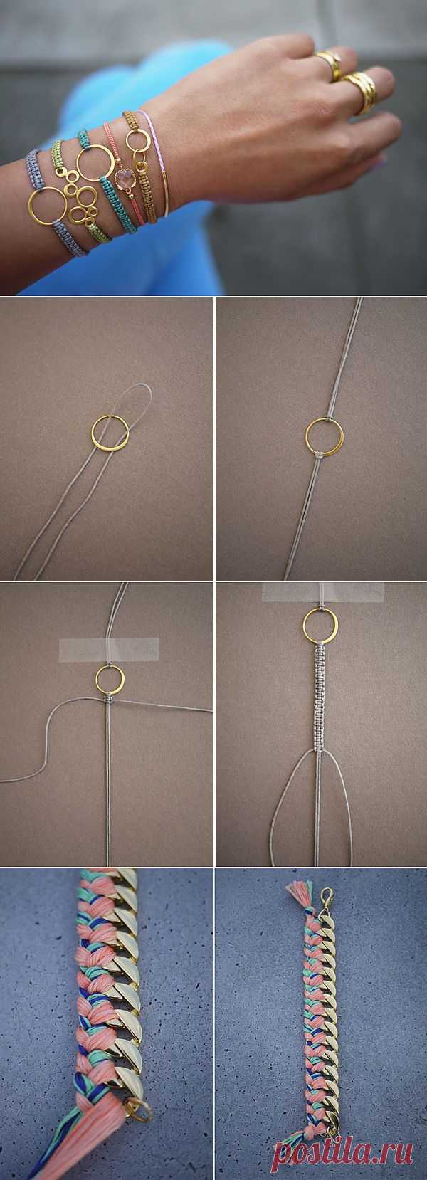 Как Сделать Браслеты из Ниток Своими Руками: Плетение Браслетов Дружбы, Макраме 5 Фото и Видео