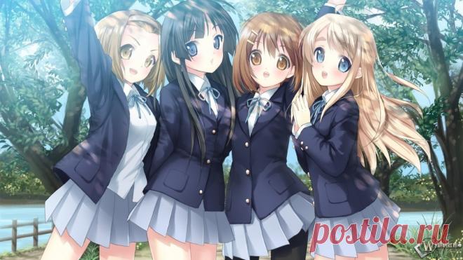 Девушки-аниме в школьной форме (36 фото) ⭐ Забавник