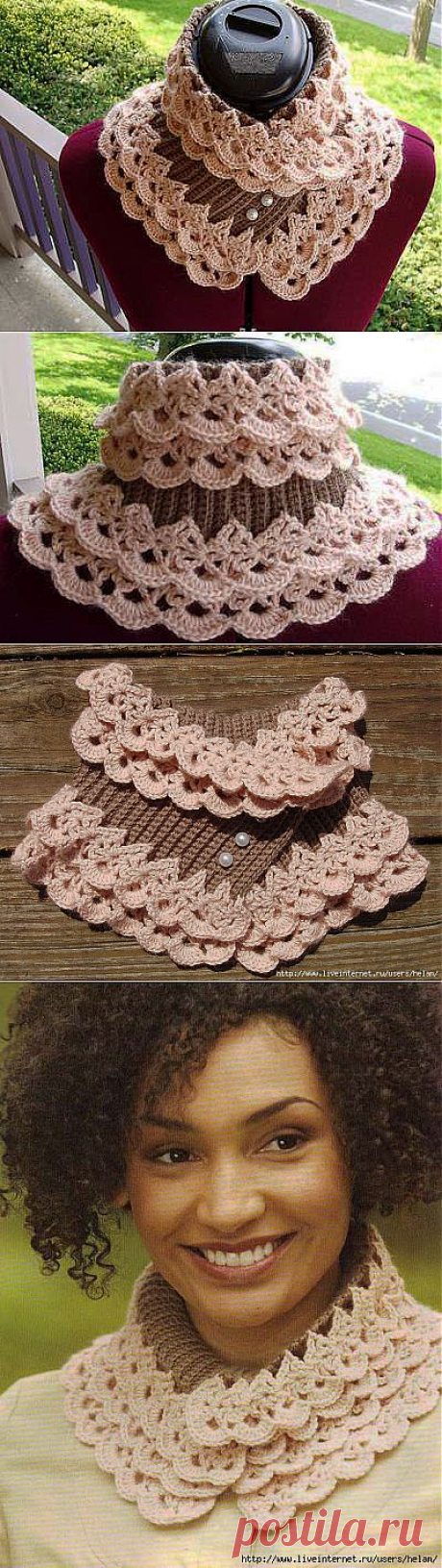 Ажурный воротник-шарфик Austen Lace Muffler!