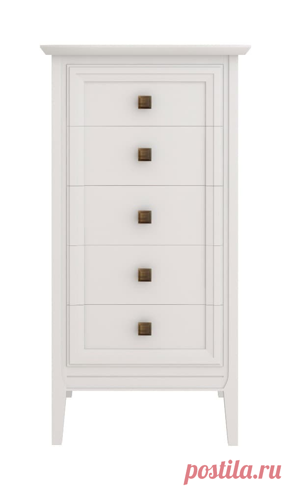 Белая тумба с 5 выдвижными ящиками из массива дерева бук купить по цене 60 300 руб. в Москве — интернет-магазин Chudo-magazin.ru