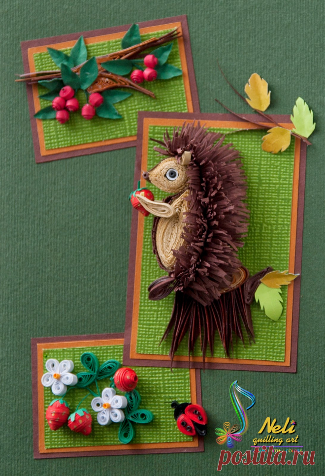 Neli Quilling Art: Детские открытки