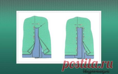 Соединение подкладки с припусками шлицы