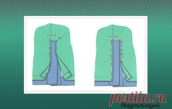 Соединение подкладки с припусками шлицы