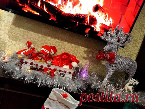 Новогодний ящик для праздничного реквезита.Украшаем дом к Новому году!