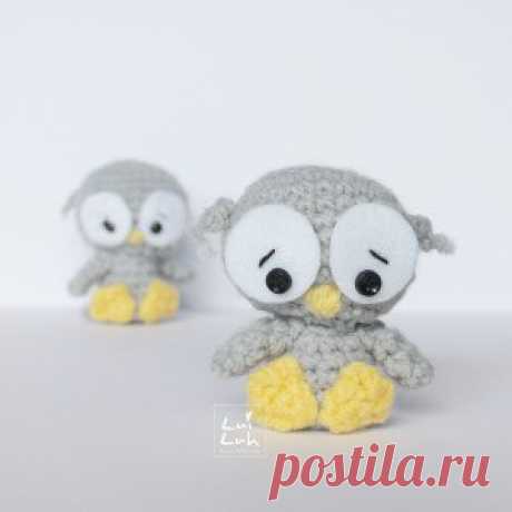 1000 схем амигуруми на русском: Совёнок амигурми