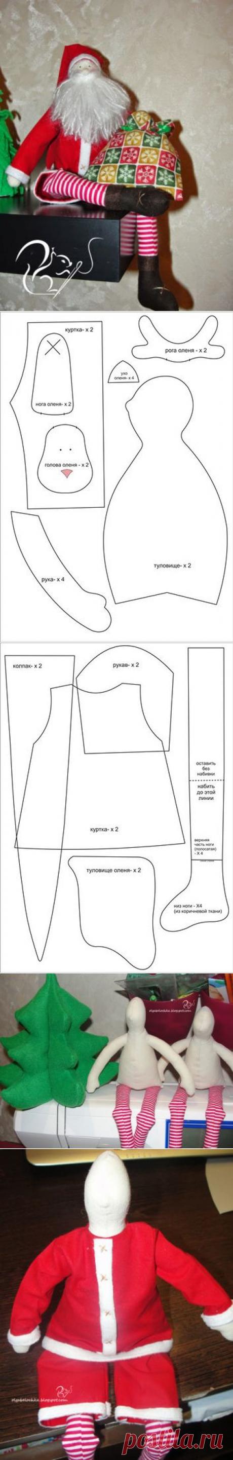 Белочкины сказки: МК Tilda Санта