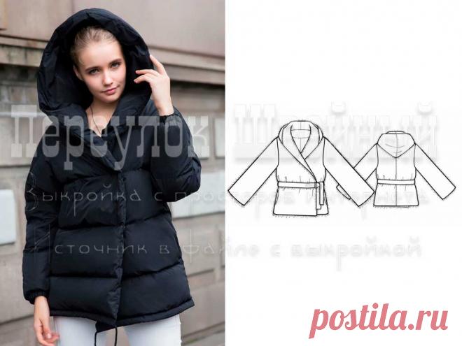 Выкройка куртки с запахом - Переулок швейный