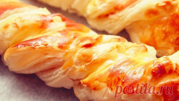 Слоёные косички с курицей и сыром | Четыре вкуса