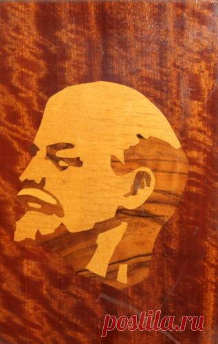 Vintage Soviet Russian Inlay Wood Wall Hanging Plaque Lenin | eBay