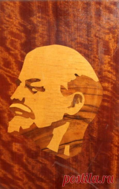 Vintage Soviet Russian Inlay Wood Wall Hanging Plaque Lenin | eBay