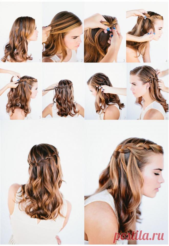 Прически на волосы на выпускной (38 фото) 2014: видео-инструкция - красивые пряди своими руками, особенности укладок на длинные, короткие, локоны средней длины, фото и цена