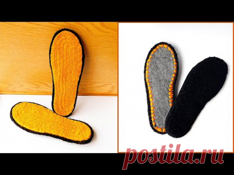 🥿Прочная подошва для вязаной домашней обуви. Sole for knitted home shoes.