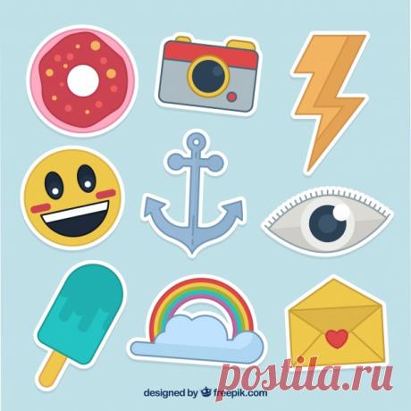 Классический набор красочных наклеек Более миллиона свободных векторов, PSD, фотографии и бесплатные иконки. Эксклюзивные халявы и все графические ресурсы, которые необходимые для ваших проектов