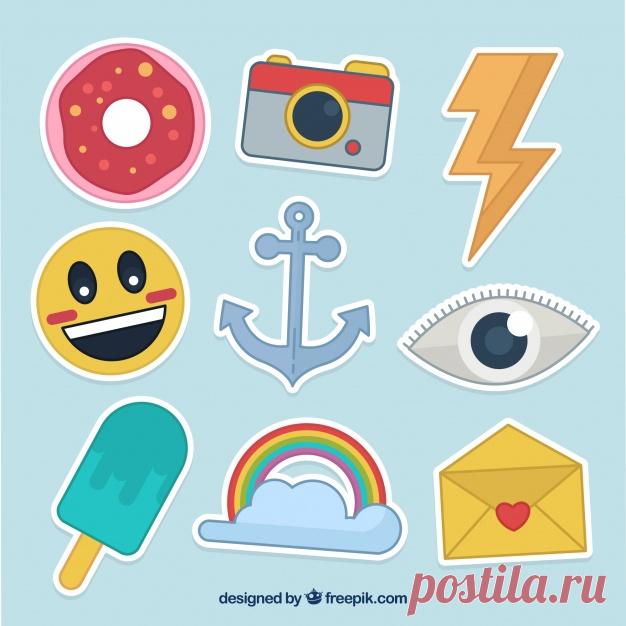 Классический набор красочных наклеек Более миллиона свободных векторов, PSD, фотографии и бесплатные иконки. Эксклюзивные халявы и все графические ресурсы, которые необходимые для ваших проектов