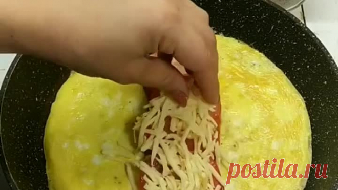 Вкусный завтрак с лавашом...