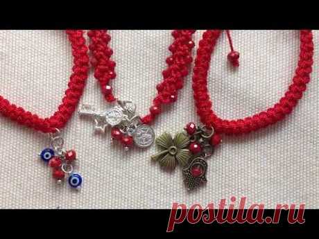 !!!!!PULSERAS ROJAS EN CROCHET!!!!