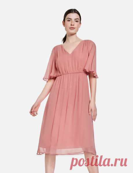 Платье с расклешенными рукавами розового цвета GERRY WEBER