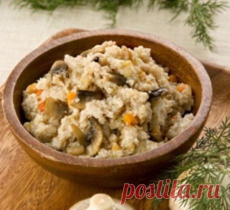 ЯЧНЕВАЯ КАША С ГРИБАМИ