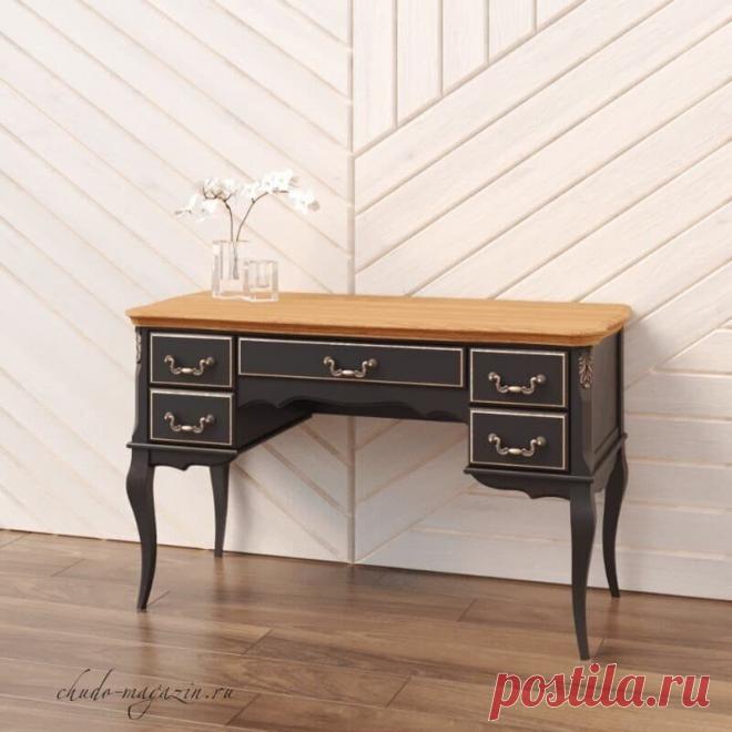 Стол в спальню для косметики из дерева бук – черный/ясень купить по цене 94 480 руб. в Москве — интернет магазин chudo-magazin.ru