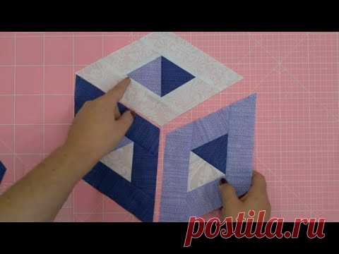 2 секрета в шитье 3D блоков! Как сшить 3d блоки кубы. Пэчворк для начинающих.