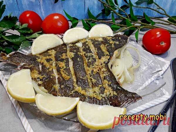 Камбала в духовке в фольге