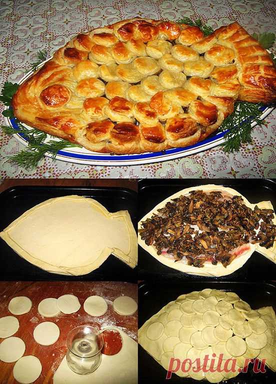 ЗОЛОТАЯ РЫБКА с ГРИБАМИ