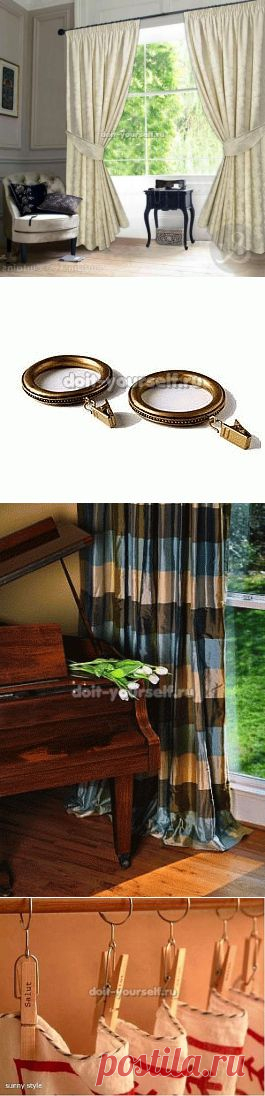 Шторы для спальни своими руками. -идеи. Инструкция.